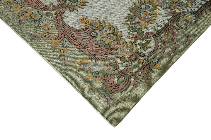 6x10 Green Over Dyed Rug - 42423