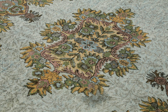6x10 Green Over Dyed Rug - 42423