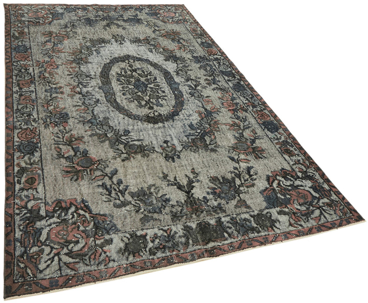 6x9 Grey Over Dyed Rug - 42424