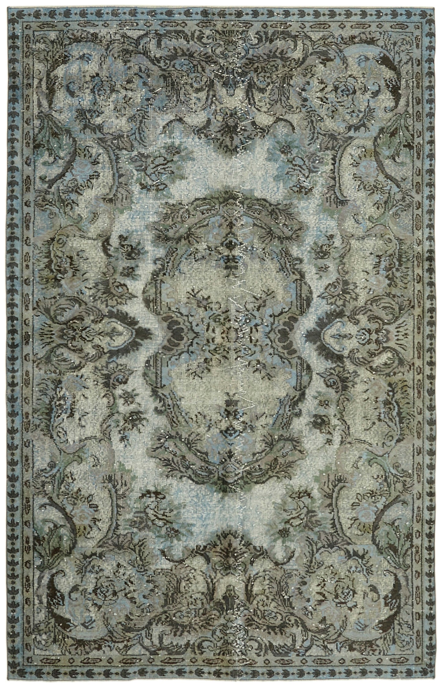 6x9 Blue Over Dyed Rug - 42439