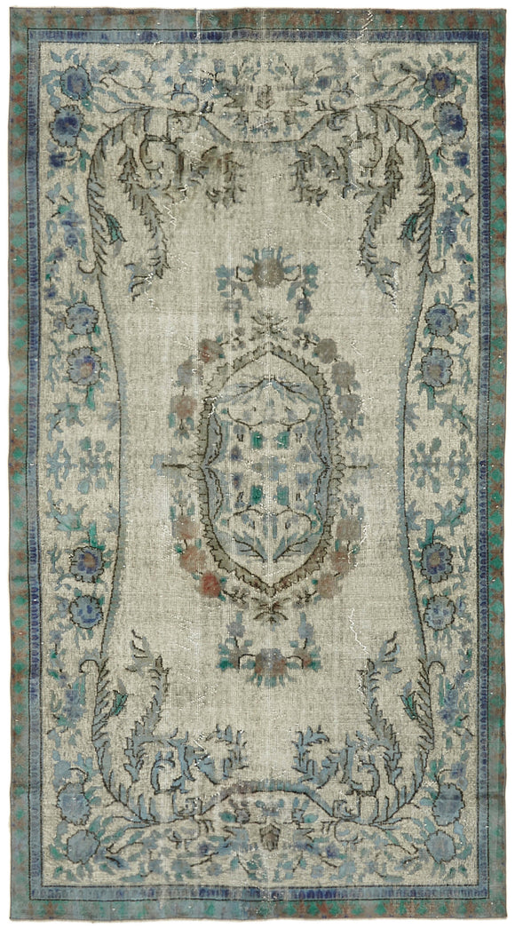 5x10 Blue Over Dyed Rug - 42443