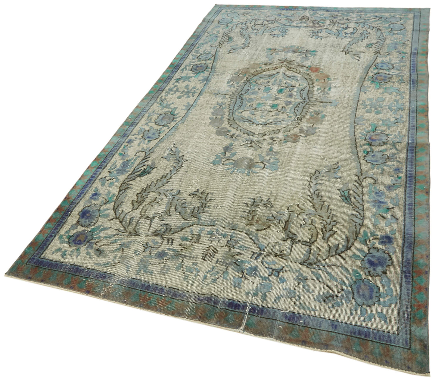5x10 Blue Over Dyed Rug - 42443