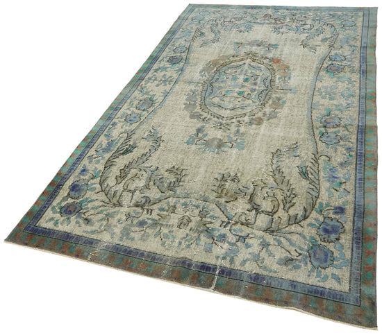 5x10 Blue Over Dyed Rug - 42443