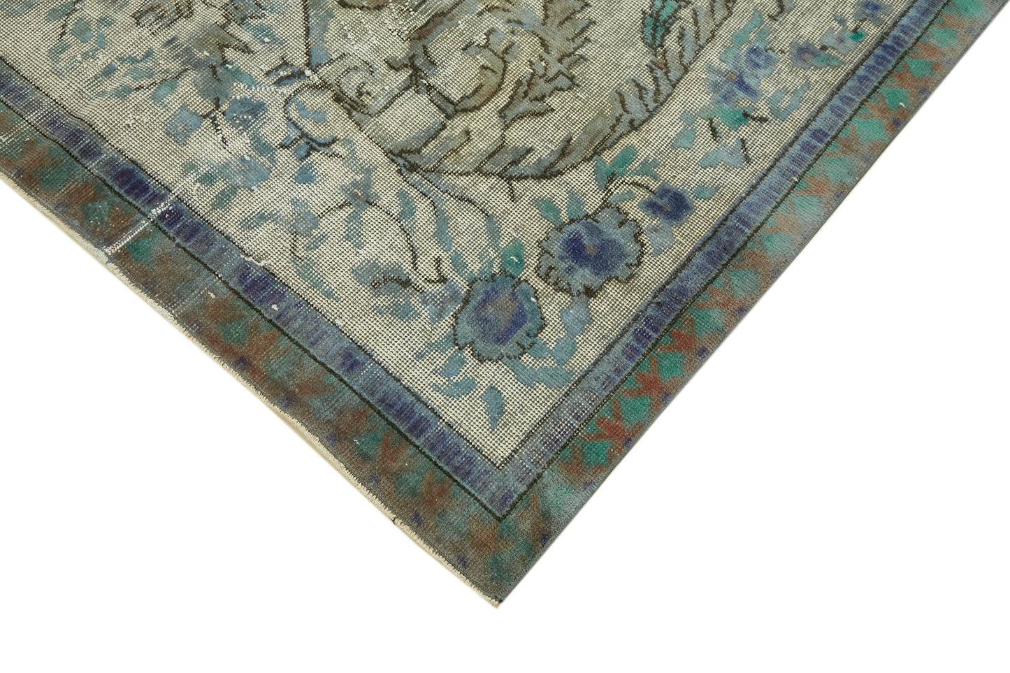 5x10 Blue Over Dyed Rug - 42443