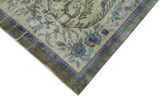 5x10 Blue Over Dyed Rug - 42443