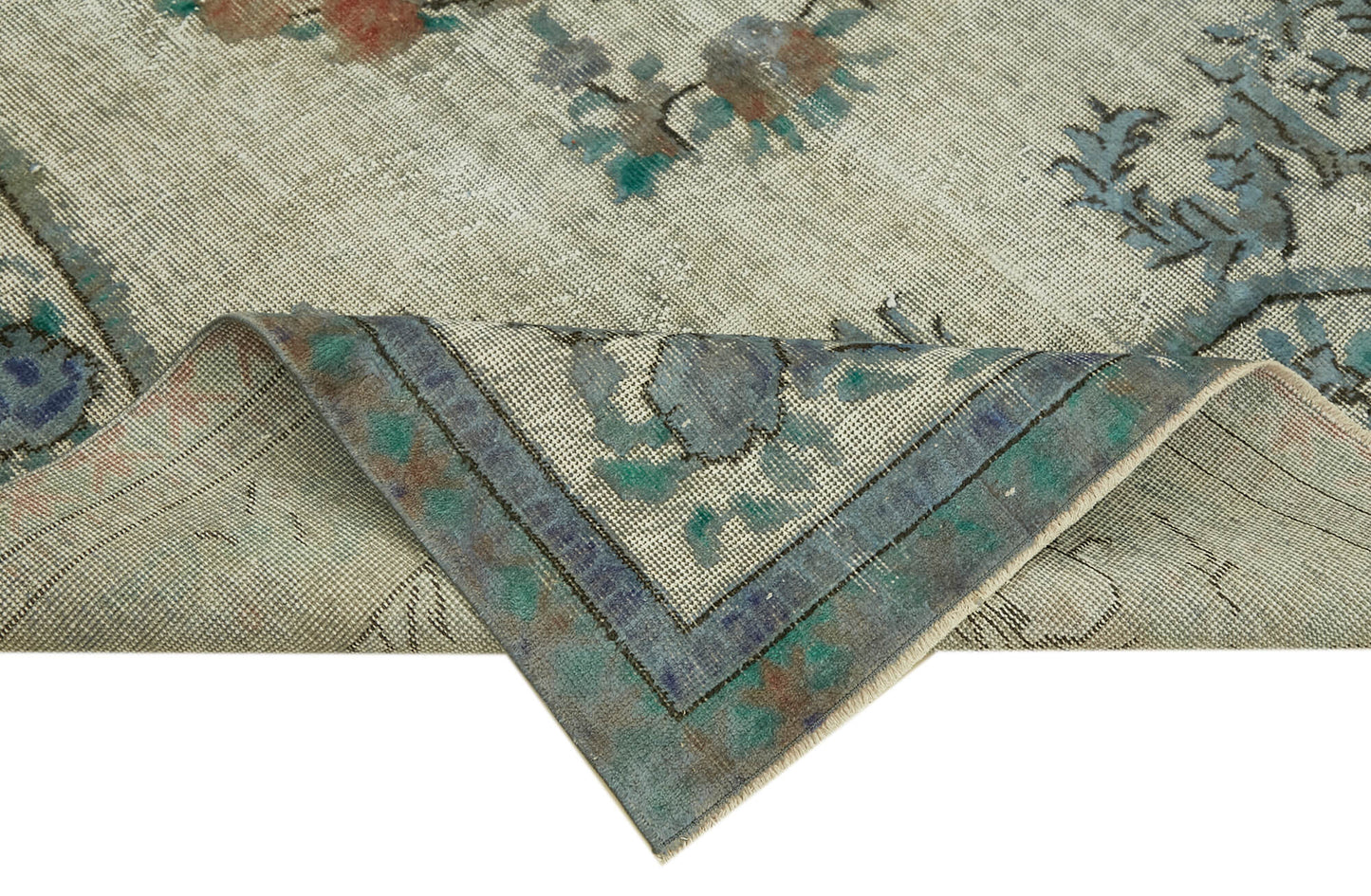 5x10 Blue Over Dyed Rug - 42443