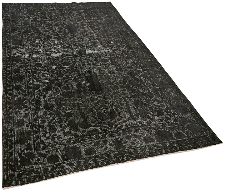 5x9 Black Over Dyed Rug - 42450