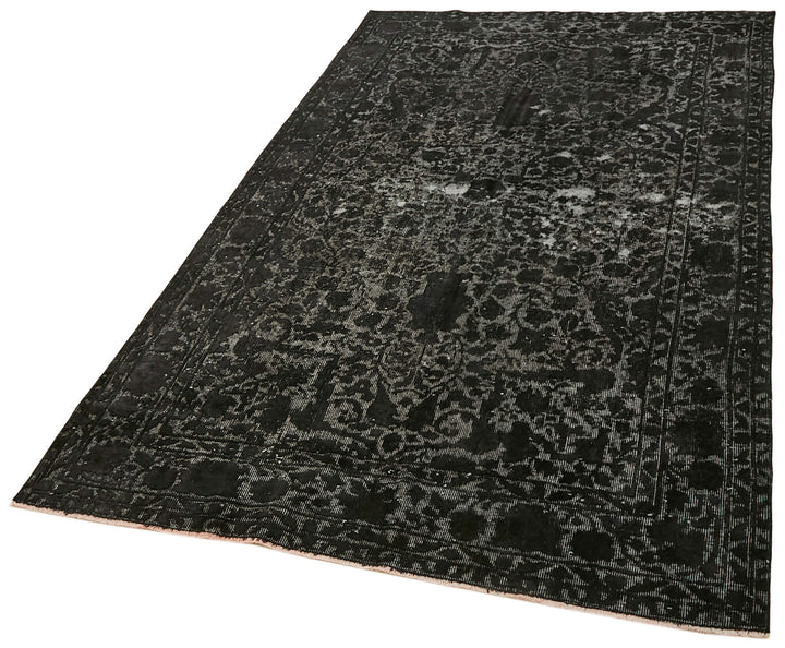 5x9 Black Over Dyed Rug - 42450