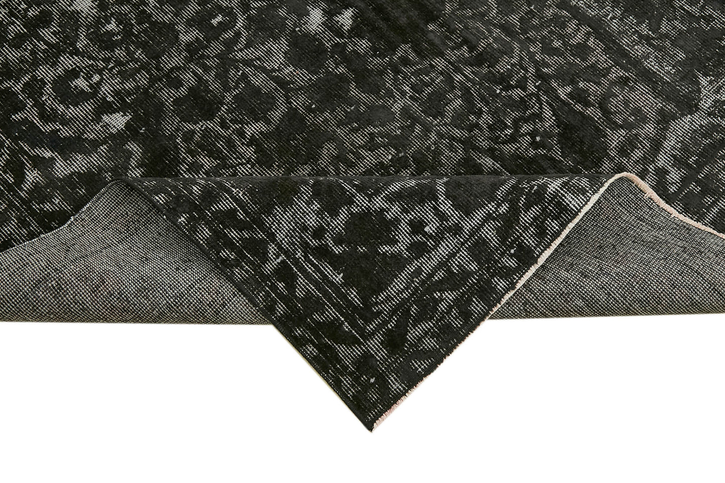 5x9 Black Over Dyed Rug - 42450