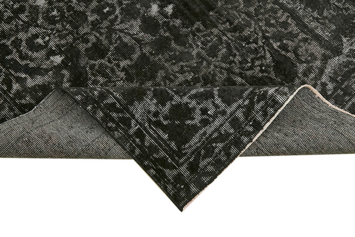 5x9 Black Over Dyed Rug - 42450