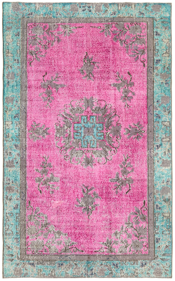 5x9 Multicolor Over Dyed Rug - 42456