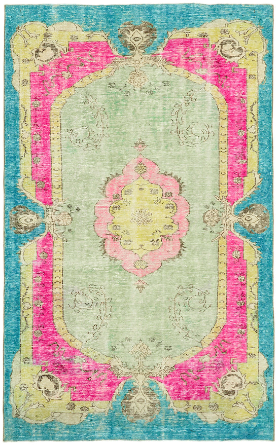 6x10 Multicolor Over Dyed Rug - 42461
