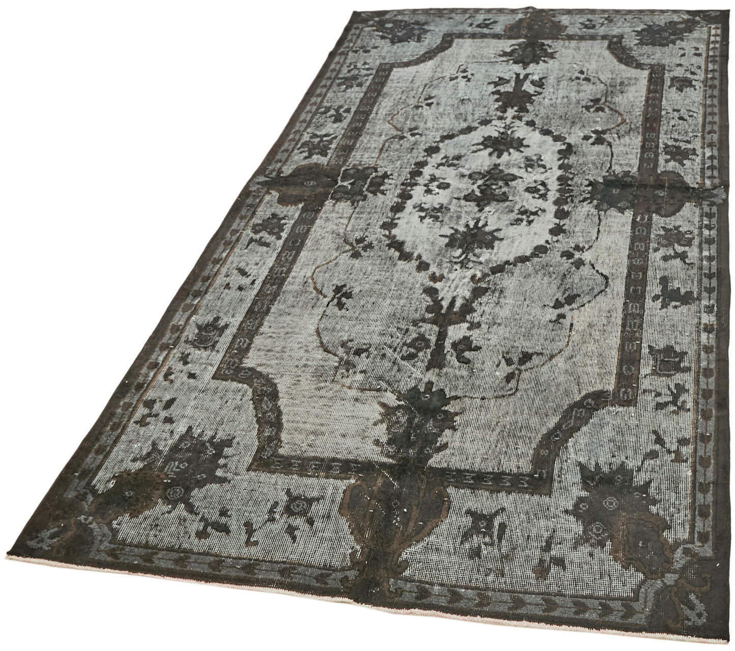 5x10 Black Over Dyed Rug - 42475