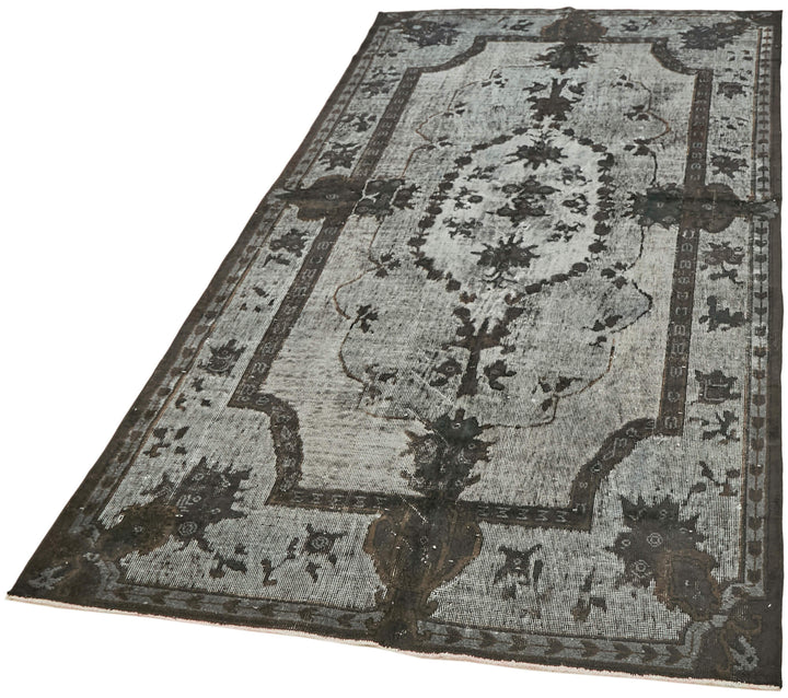 5x10 Black Over Dyed Rug - 42475