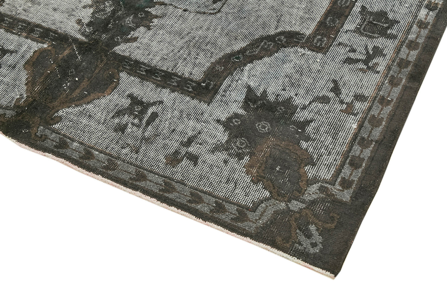 5x10 Black Over Dyed Rug - 42475