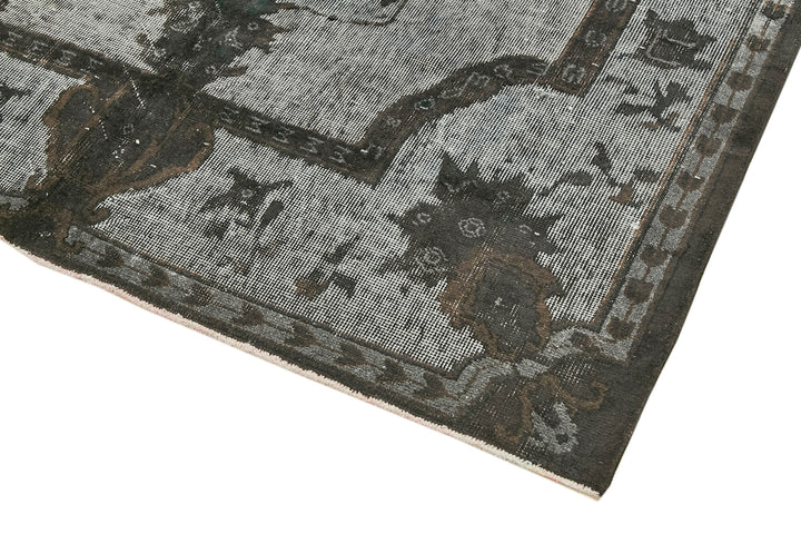 5x10 Black Over Dyed Rug - 42475