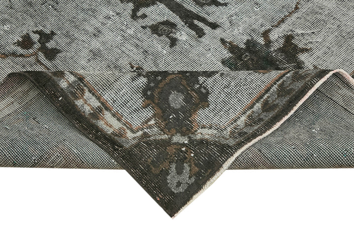 5x10 Black Over Dyed Rug - 42475