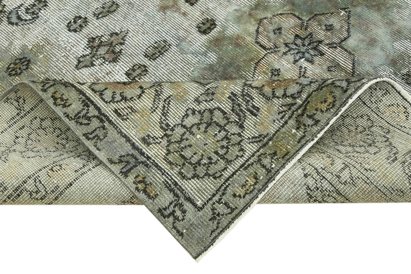 6x9 Vintage Hand-Carved Turkish Rug - 42577
