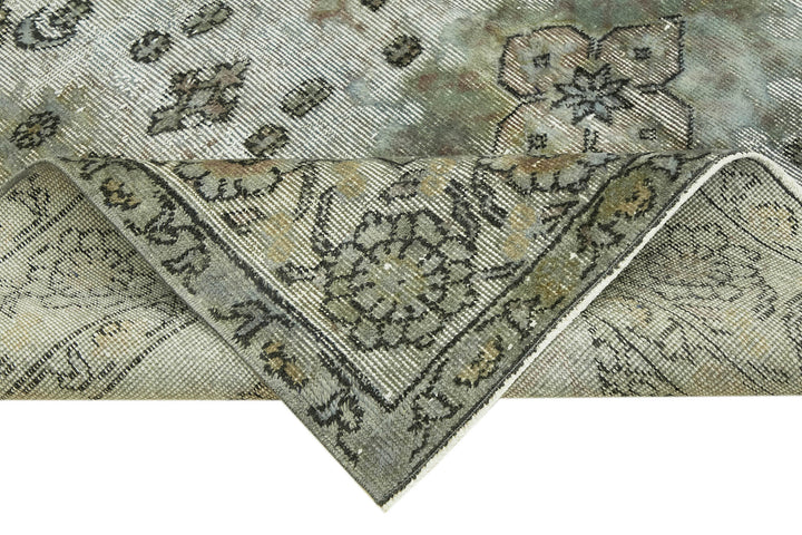 6x9 Vintage Hand-Carved Turkish Rug - 42577