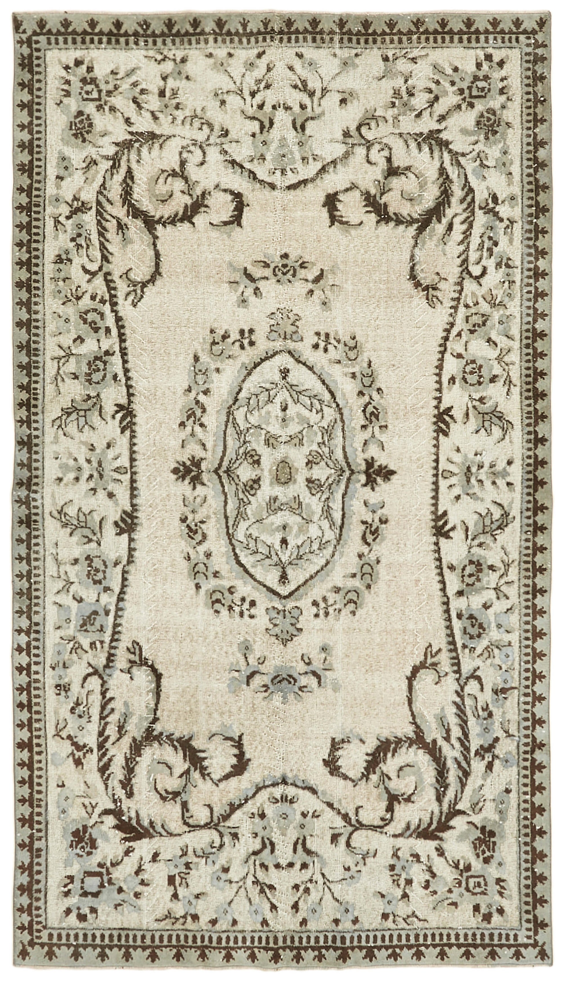 5x9 Grey Over Dyed Rug - 42578