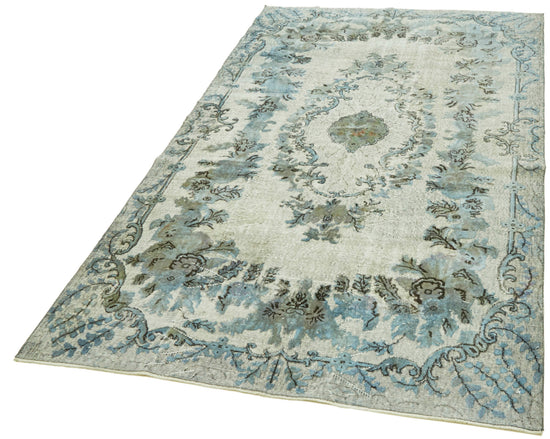 6x10 Blue Over Dyed Rug - 42580