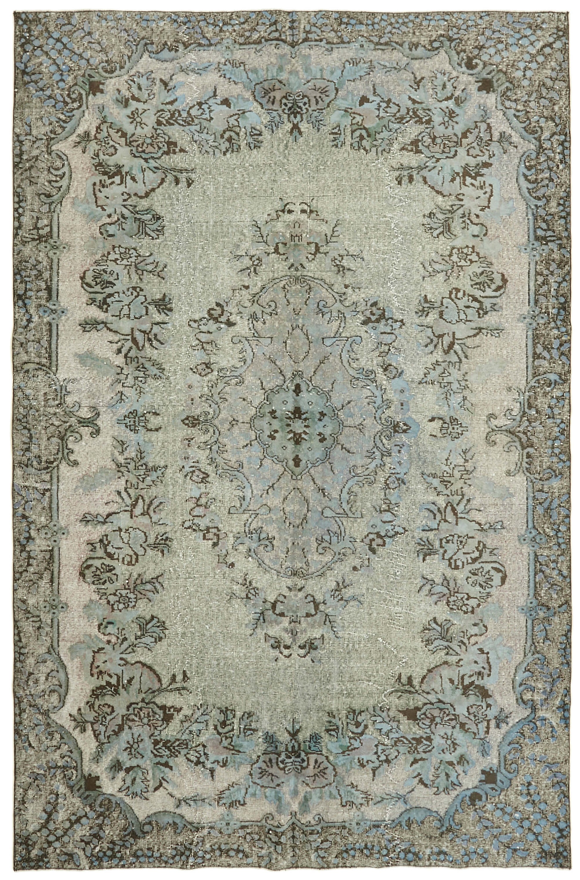 7x10 Blue Over Dyed Rug - 42592