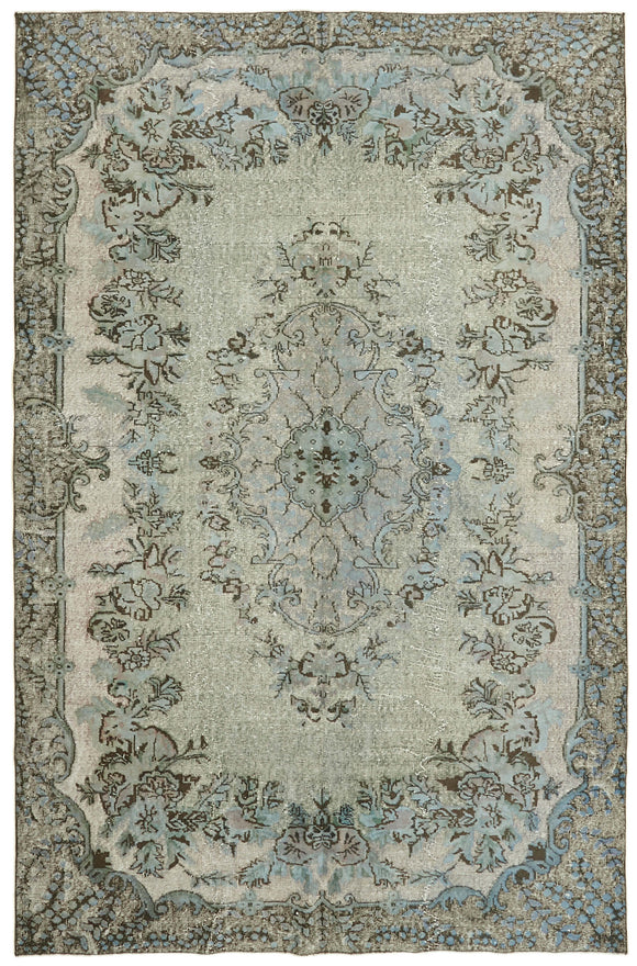 7x10 Blue Over Dyed Rug - 42592