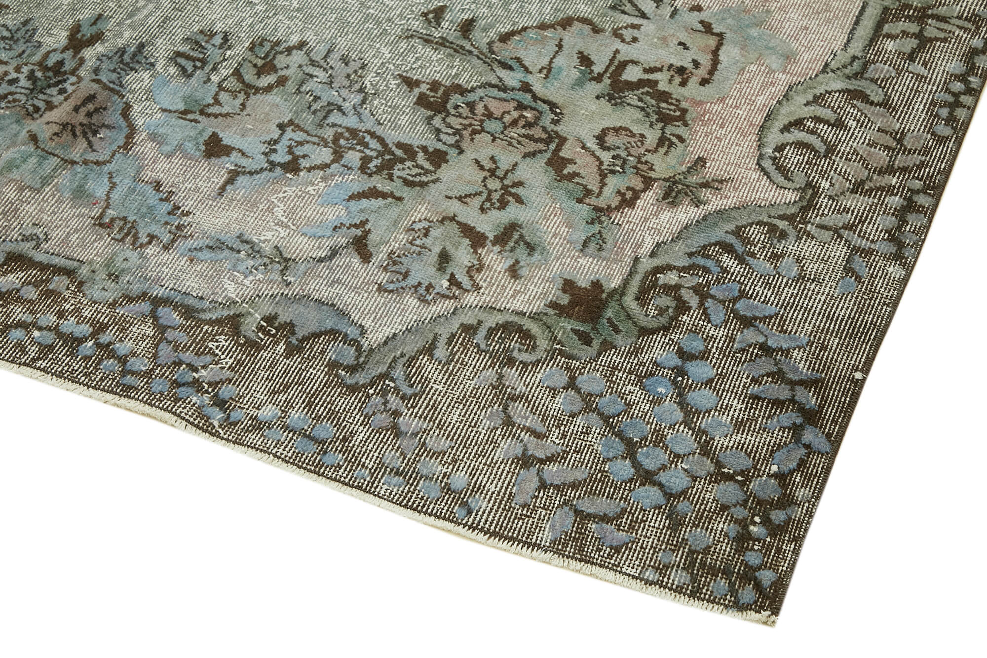 7x10 Blue Over Dyed Rug - 42592