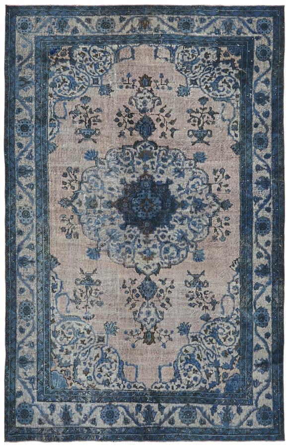7x10 Blue Over Dyed Rug - 42612