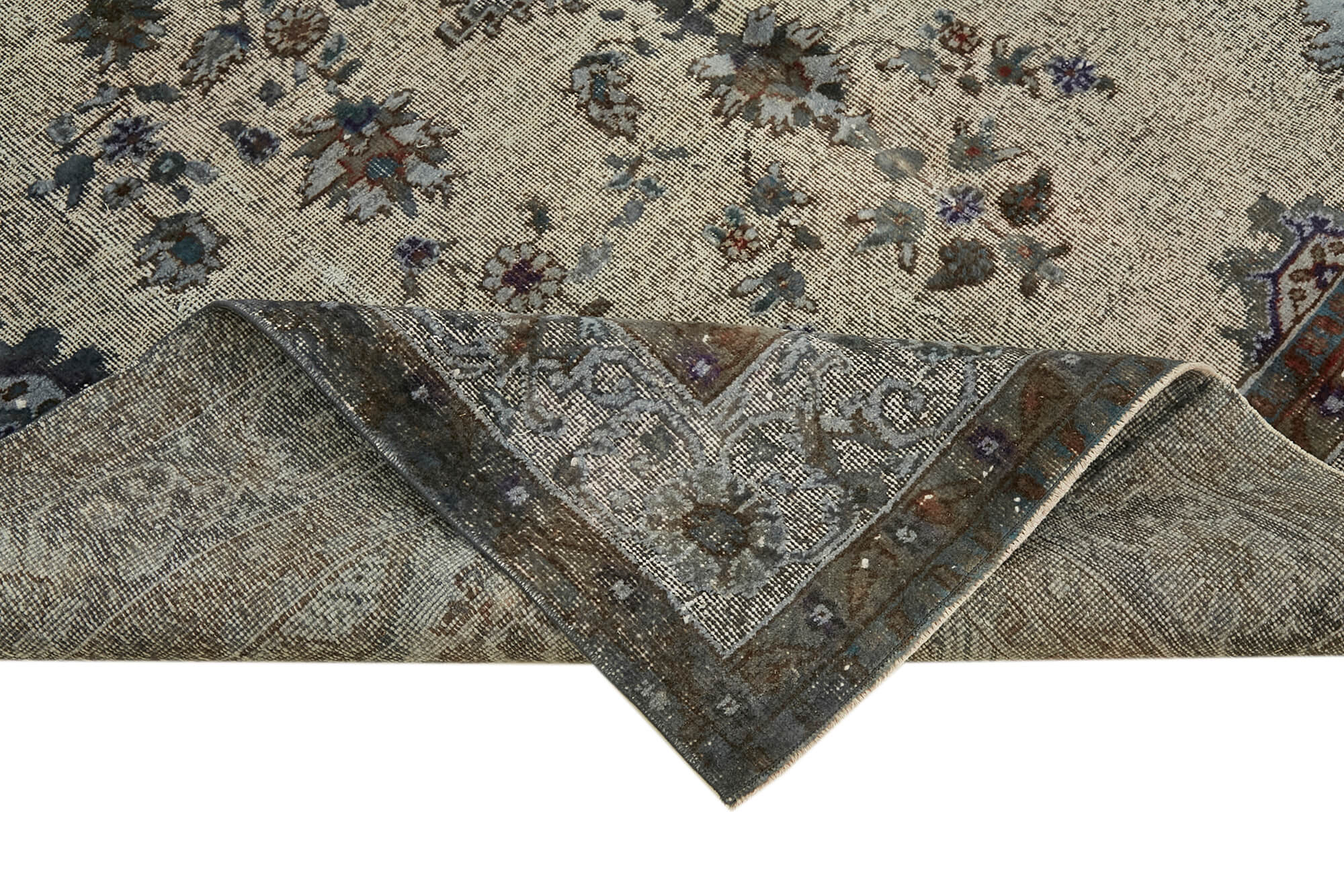 7x11 Grey Over Dyed Rug - 42613