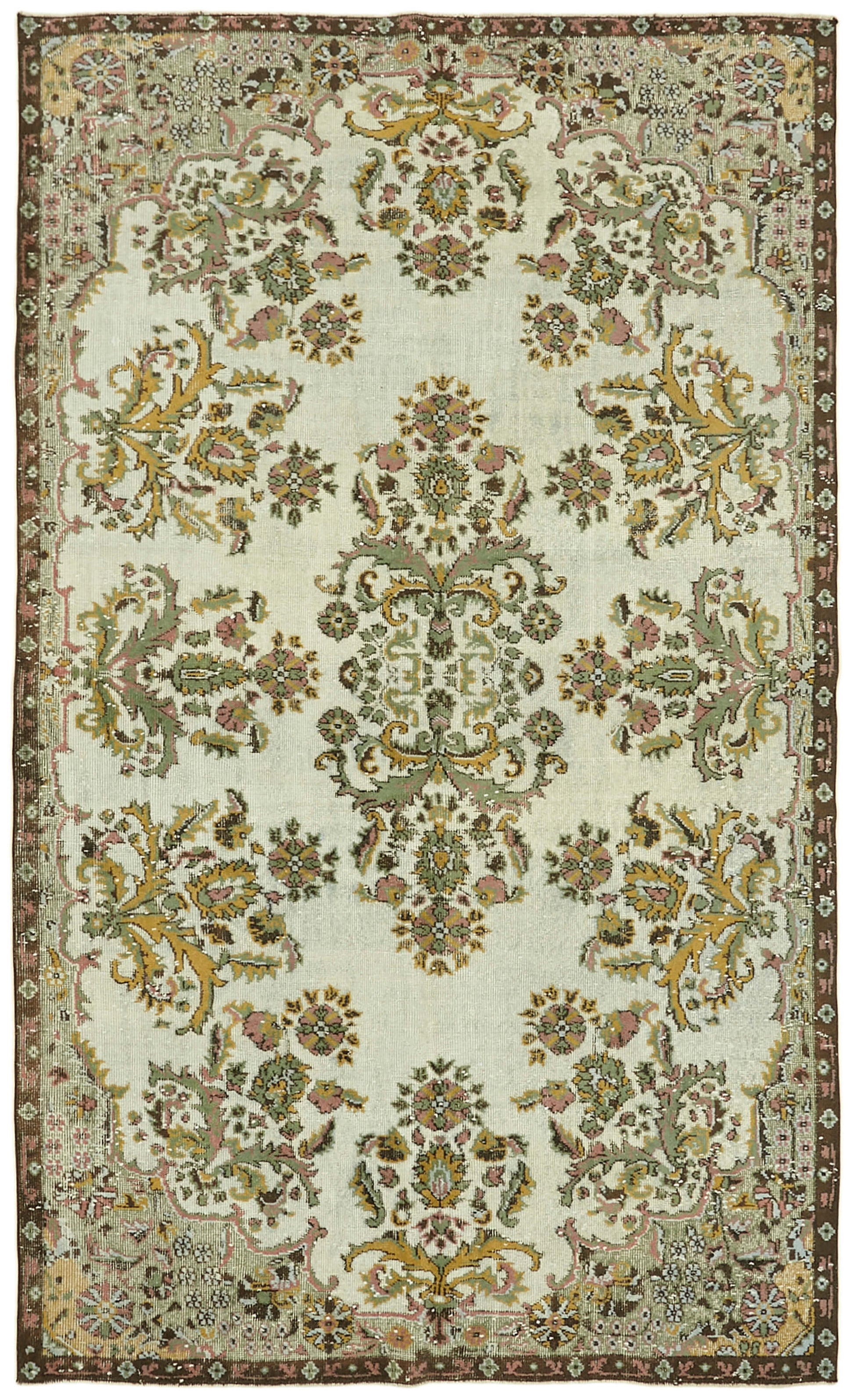 6x10 Green Over Dyed Rug - 42617