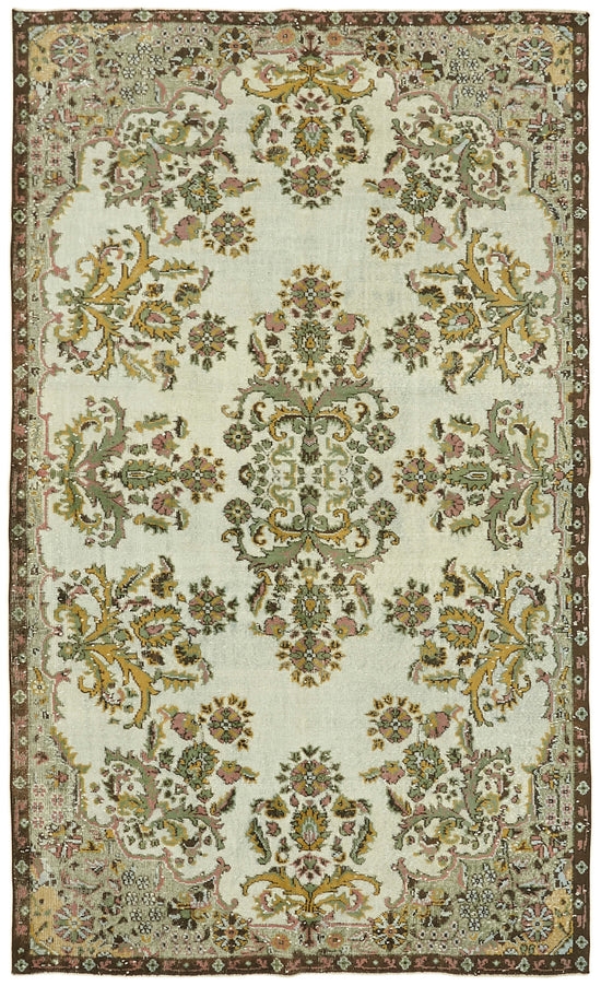 6x10 Green Over Dyed Rug - 42617