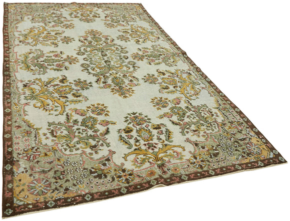 6x10 Green Over Dyed Rug - 42617