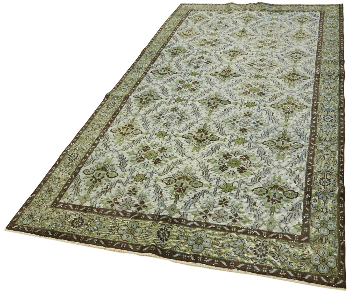5x10 Green Over Dyed Rug - 42618