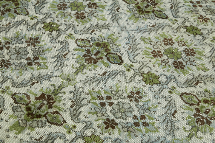 5x10 Green Over Dyed Rug - 42618