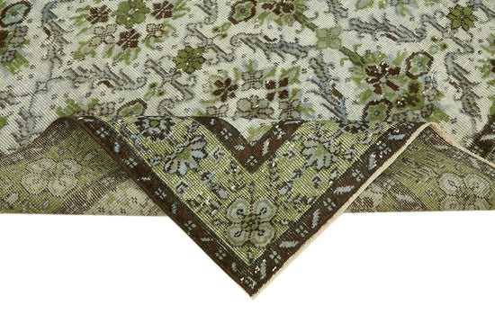 5x10 Green Over Dyed Rug - 42618
