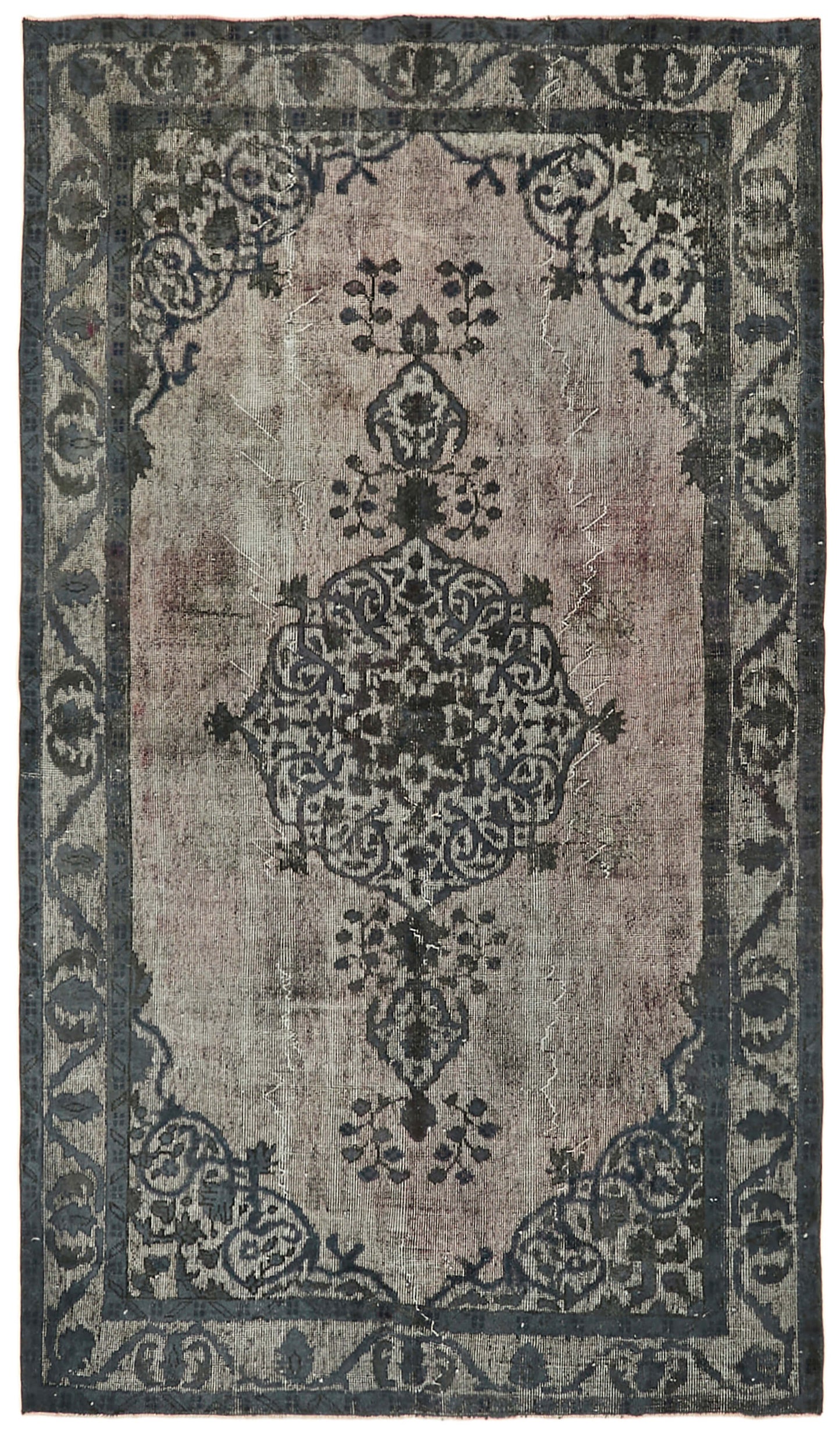5x9 Grey Over Dyed Rug - 42626