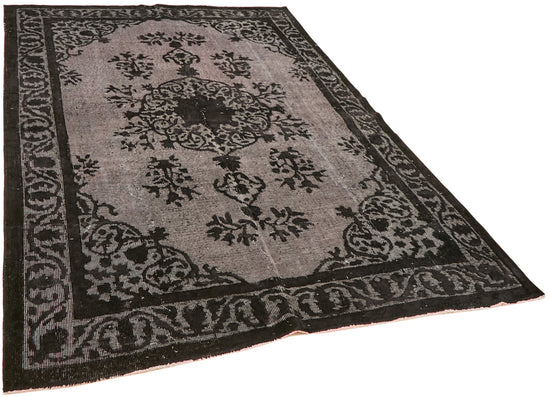 6x8 Black Over Dyed Rug - 42630