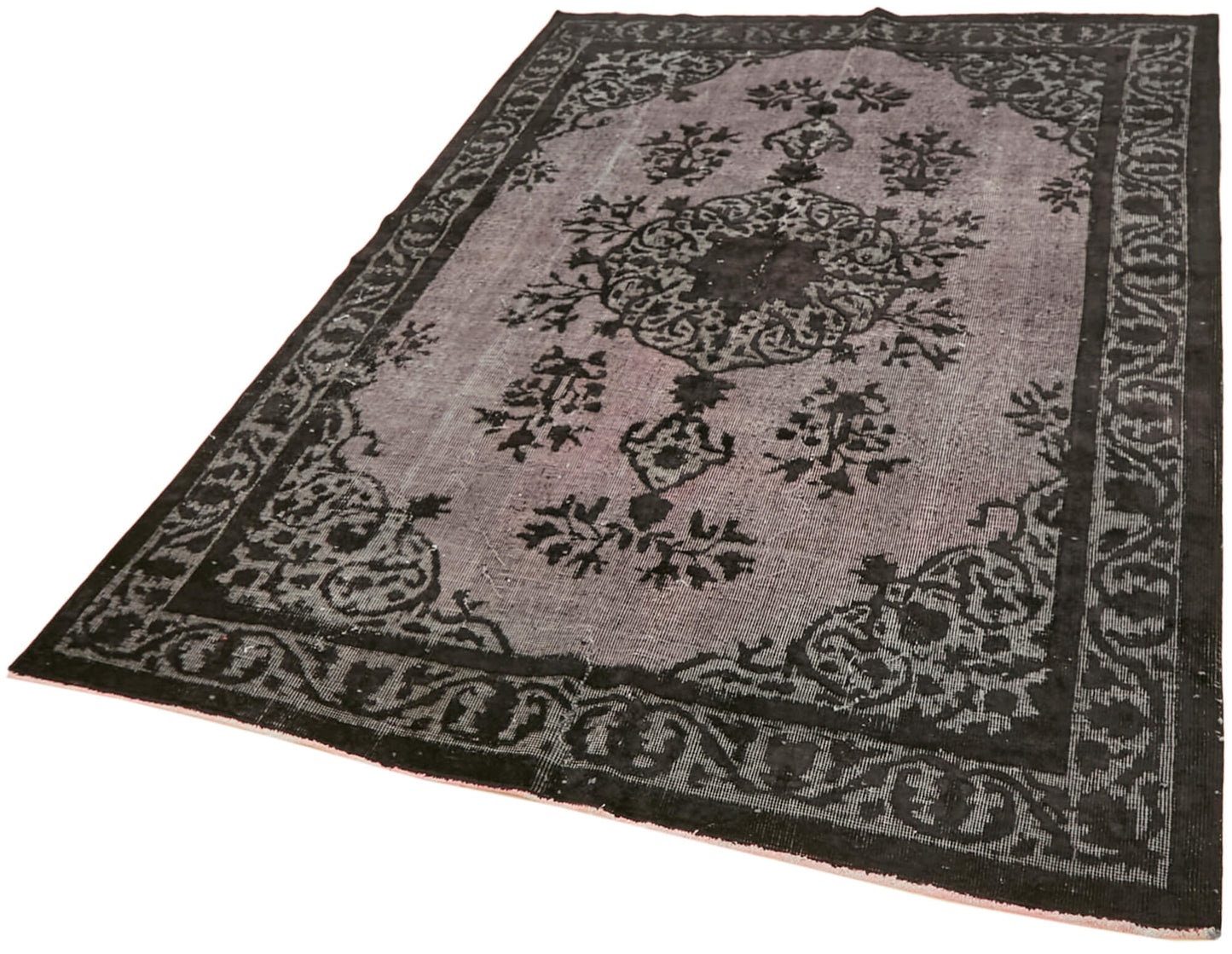 6x8 Black Over Dyed Rug - 42630