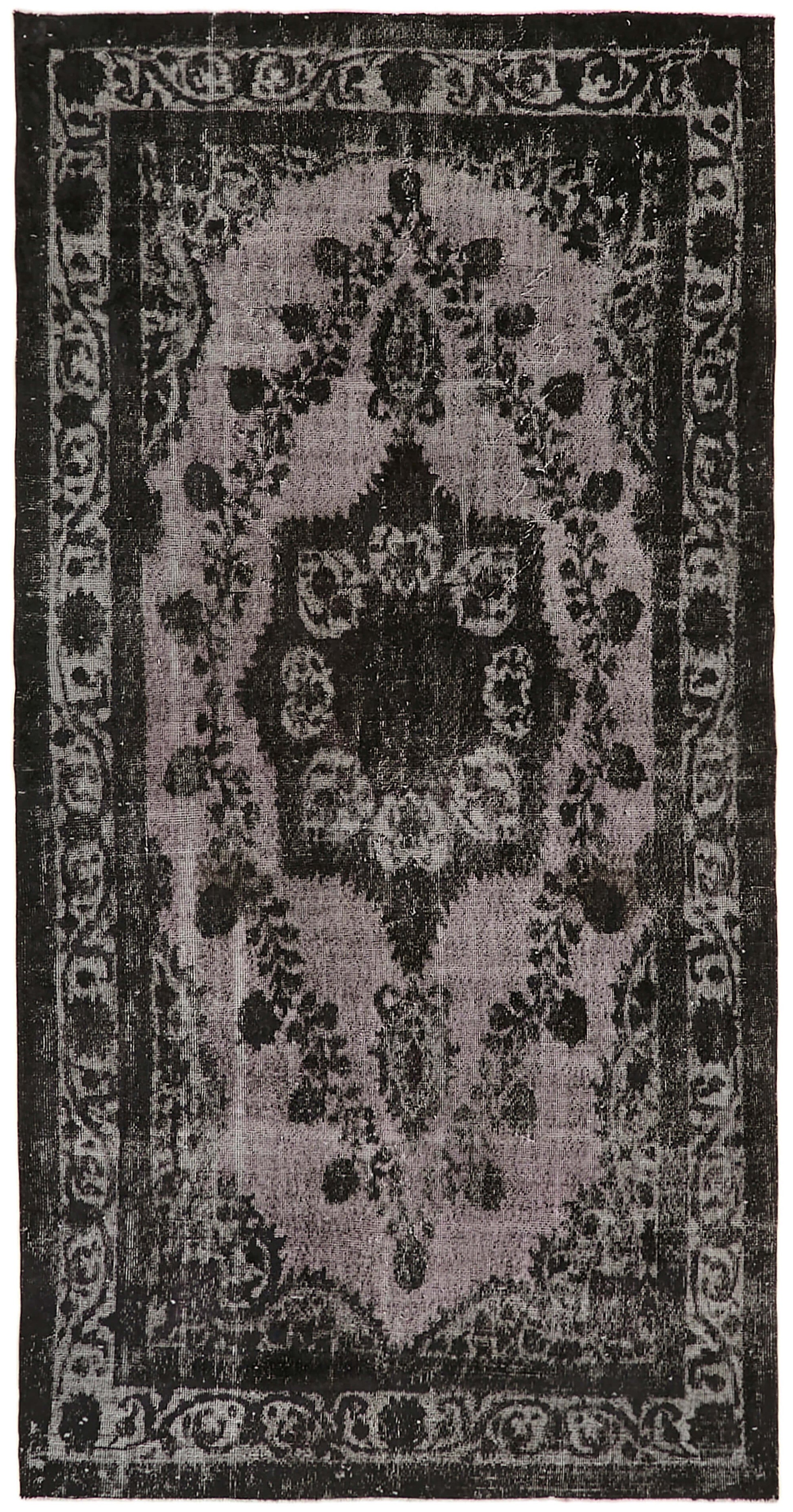5x10 Black Over Dyed Rug - 42632