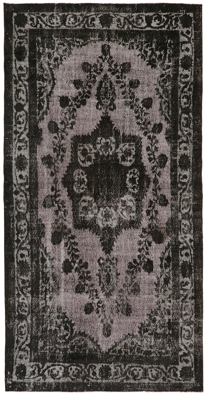 5x10 Black Over Dyed Rug - 42632