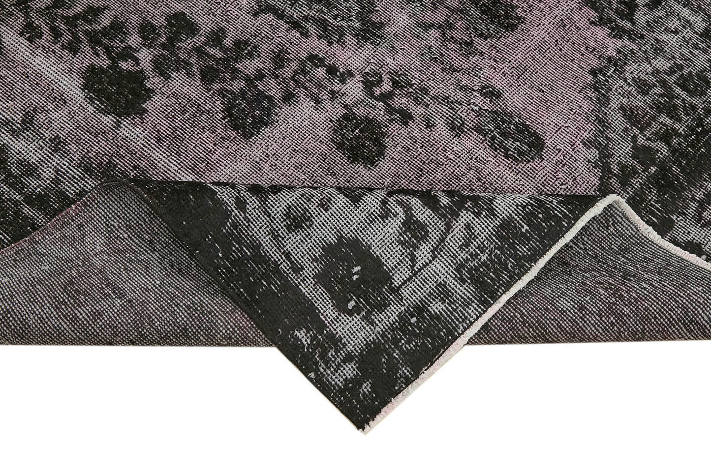 5x10 Black Over Dyed Rug - 42632