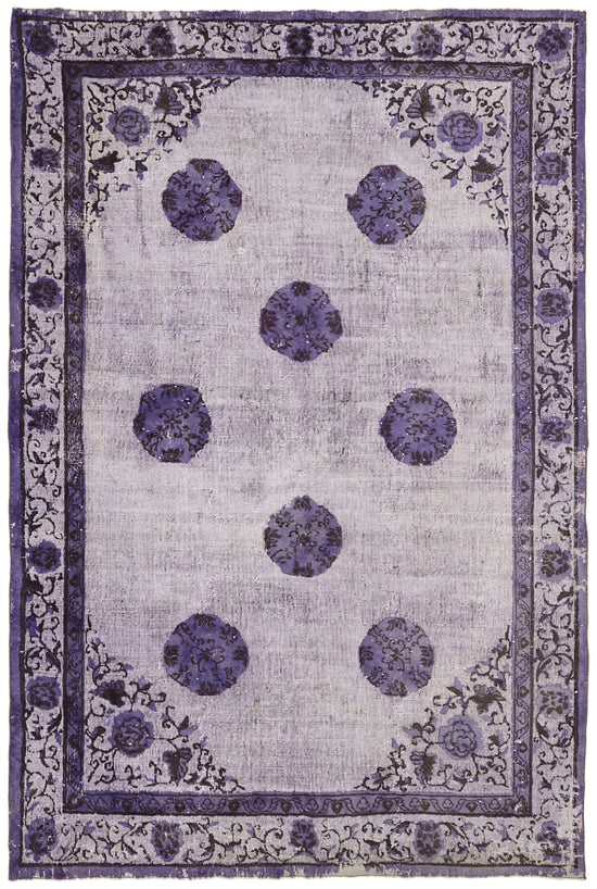 7x10 Purple Over Dyed Rug - 42640