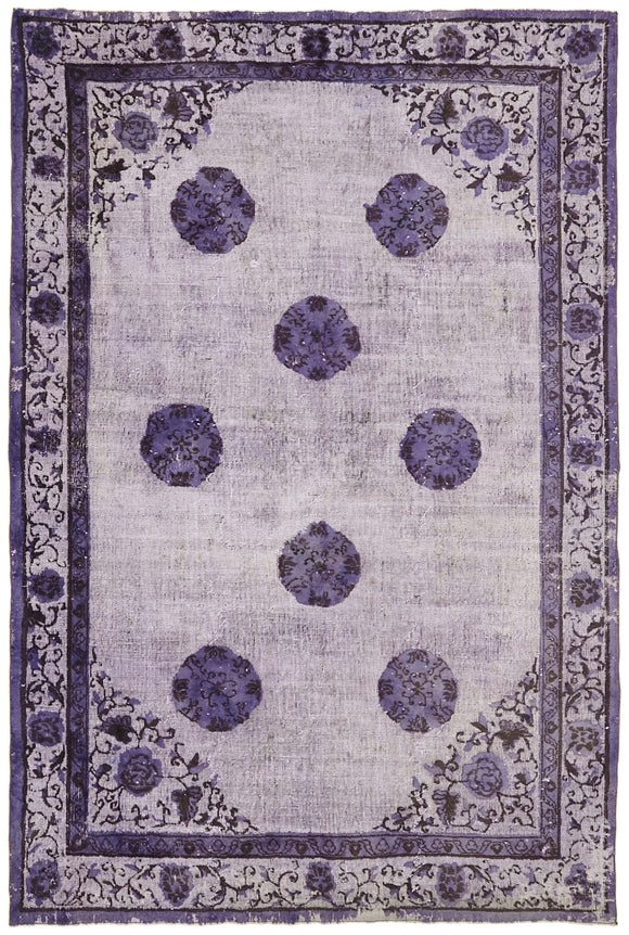 7x10 Purple Over Dyed Rug - 42640
