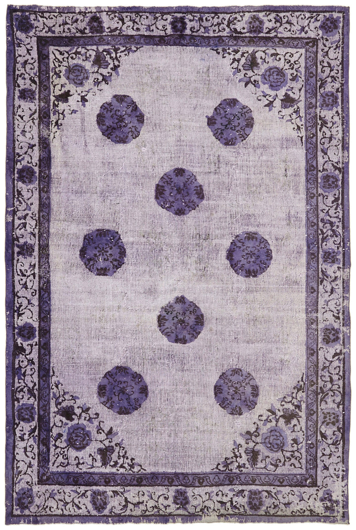 7x10 Purple Over Dyed Rug - 42640