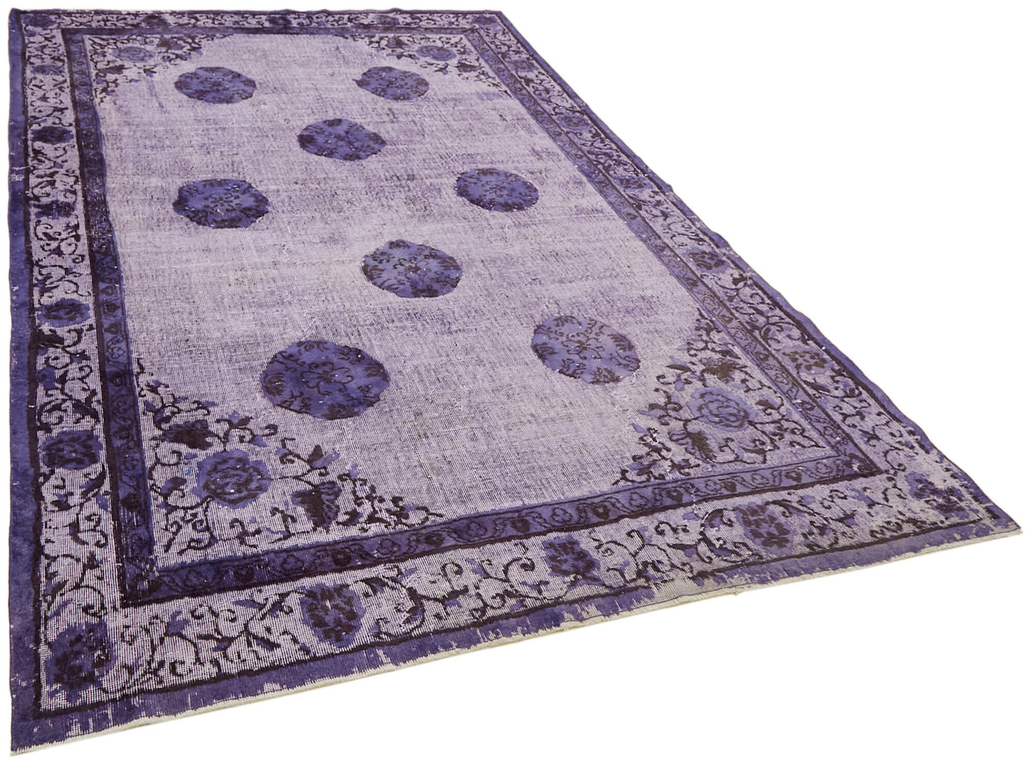 7x10 Purple Over Dyed Rug - 42640