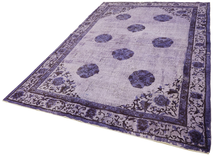 7x10 Purple Over Dyed Rug - 42640