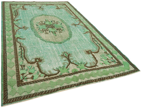 7x10 Turquoise Over Dyed Rug - 42652