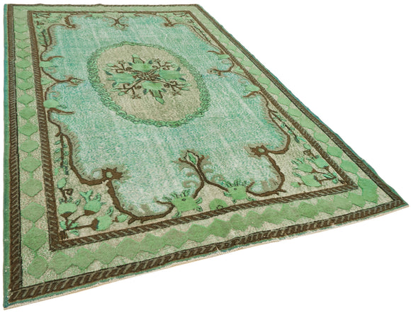 7x10 Turquoise Over Dyed Rug - 42652