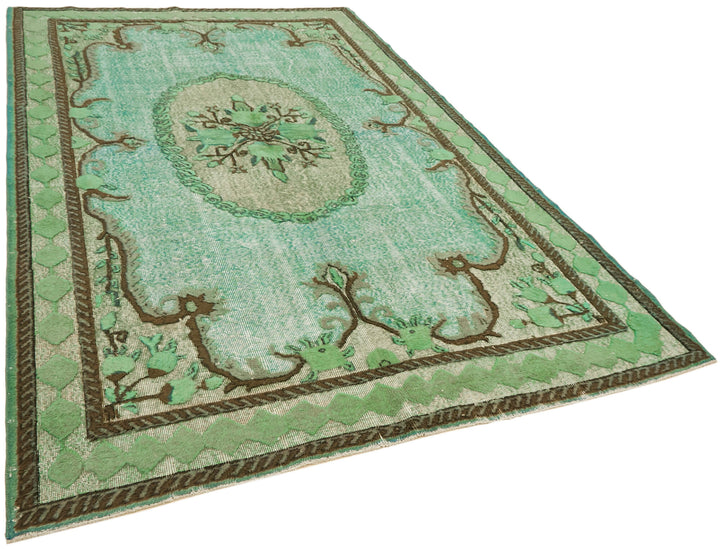 7x10 Turquoise Over Dyed Rug - 42652
